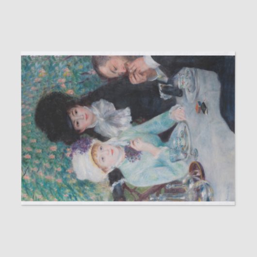 オーギュスト・ルノアール、1879年昼食後 薄葉紙 (正面)