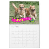 オーギーとティの2022ゴールデンレトリバー犬カレンダー カレンダー (3月 2026)