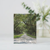 オークのアベニューの感謝カード ポストカード (スタンド正面)