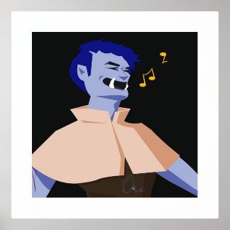 オークのキャラクター 箔ポスター