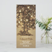 オークの古木の素朴な結婚式プログラム プログラム (スタンド正面)