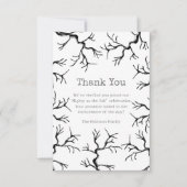 オークの大人不気味誕生日 サンキューカード (正面)