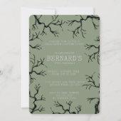 オークの大人不気味誕生日 招待状 (正面)