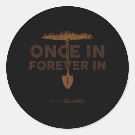 オークの島の呪いは永遠に ラウンドシール (正面)