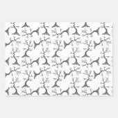 オークの手が描かれ不気味たように強い ラッピングペーパーシート (正面)