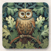 オークの木に生えたフクロウ コースター (正面)