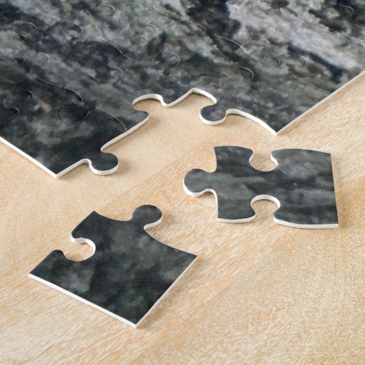 オークの木のかわいいアライグマの完全な体 ジグソーパズル (側面)