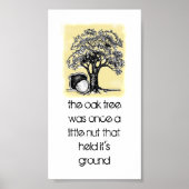 オークの木のインスピレーション ポスター (正面)