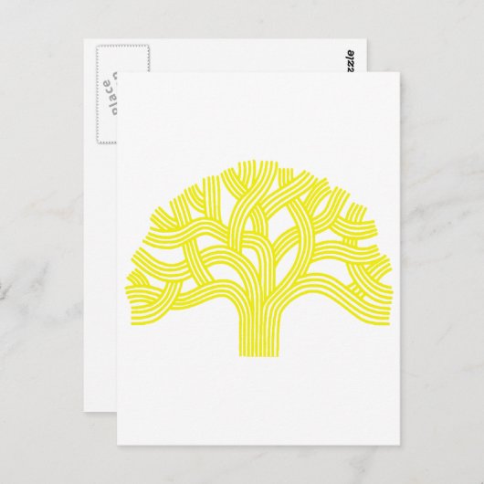 オークの木のオークランドの黄色 ポストカード (正面/裏面)