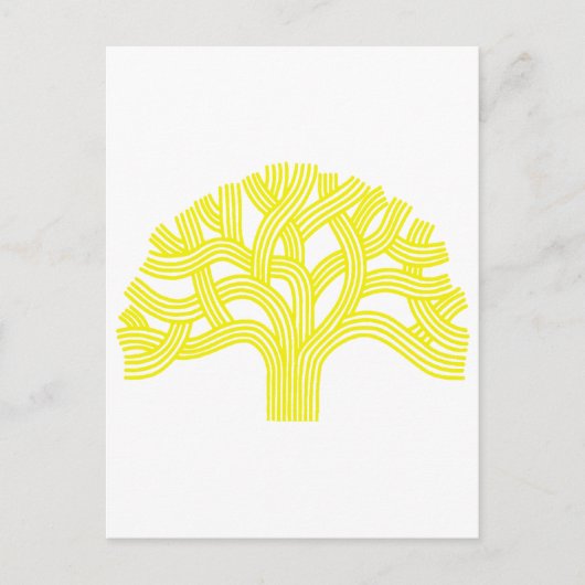 オークの木のオークランドの黄色 ポストカード (正面)
