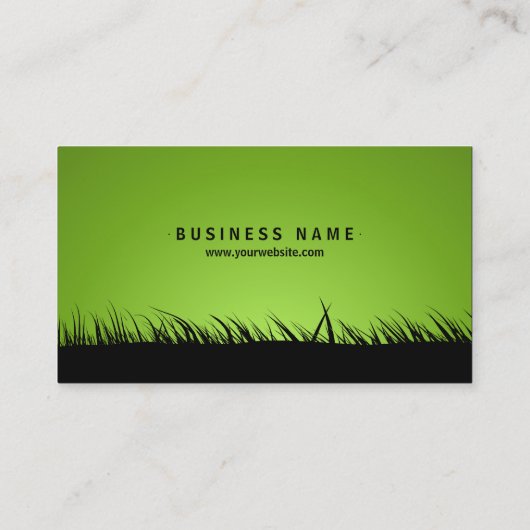 オークの木のシルエットの名刺 名刺 (裏面)