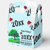 オークの木のロゴ ツリー トリミング ホリデー フェイバーボックス (オープン)