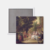 オークの木の下のミヌート， 1787 マグネット (正面/裏面)