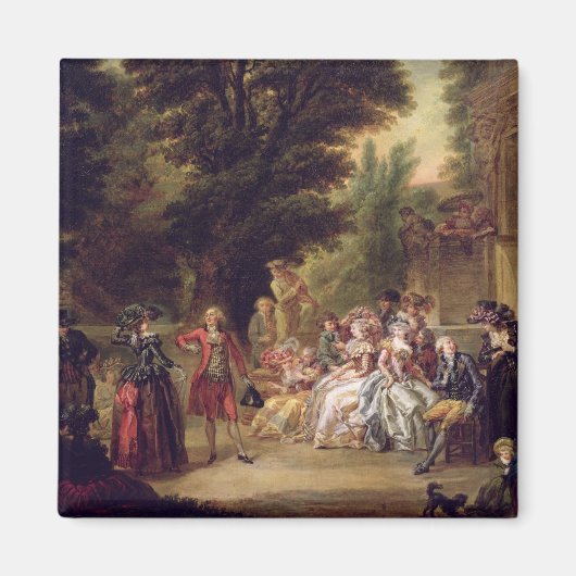 オークの木の下のミヌート， 1787 マグネット (正面)