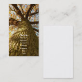 オークの木の名刺 名刺 (正面/裏面)