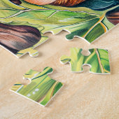 オークの木の小リス ジグソーパズル (側面)