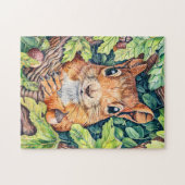 オークの木の小リス ジグソーパズル (横)