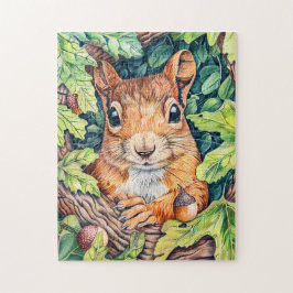 オークの木の小リス ジグソーパズル