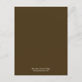 オークの木の結婚披露宴カード エンクロージャーカード (裏面)