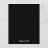 オークの木の結婚披露宴カード-赤 エンクロージャーカード (裏面)