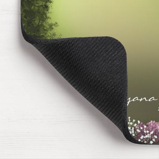 オークの木の魅惑された森の庭マウスパッド マウスパッド (コーナー)