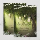 オークの木 魔法の森の庭園 保存日付 セーブザデート (正面/裏面)