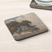 オークの木 (1910) - 堂々たるヴィンテージ水彩画 コースター (左側)