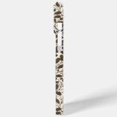 オークの枝離れと、茶色のダマスクのパターンa Case-Mate iPhoneケース (裏面 / 左)