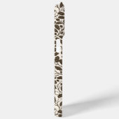 オークの枝離れと、茶色のダマスクのパターンa Case-Mate iPhoneケース (裏面 / 右)