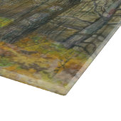 オークの森の秋の黄金 カッティングボード (角)