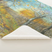 オークの森の秋の黄金 シェルパブランケット (3/4)