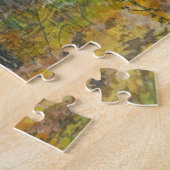 オークの森の秋の黄金 ジグソーパズル (側面)