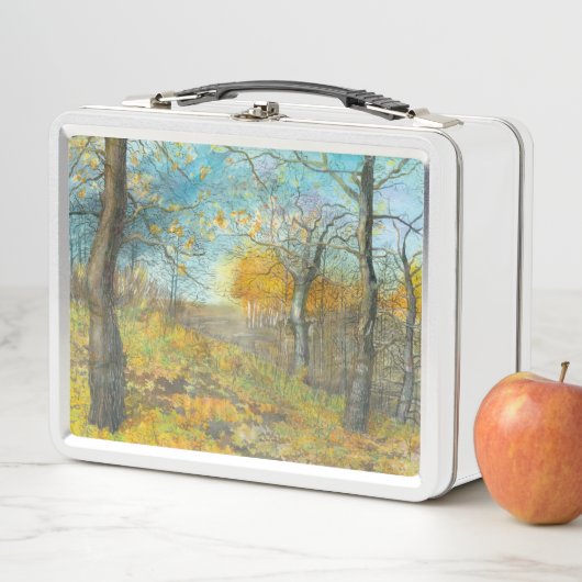 オークの森の秋の黄金 メタルランチボックス (インサイチュ)