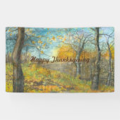 オークの森の秋の黄金 横断幕 (横)