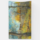 オークの森の秋の黄金 横断幕 (縦)