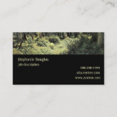 オークの森|油絵(油絵) 名刺 (裏面)