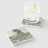 オークの樹のある岩場、ゴッホ油絵 ストーンコースター (横)