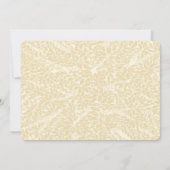 オークの秋の結婚式招待状 招待状 (裏面)