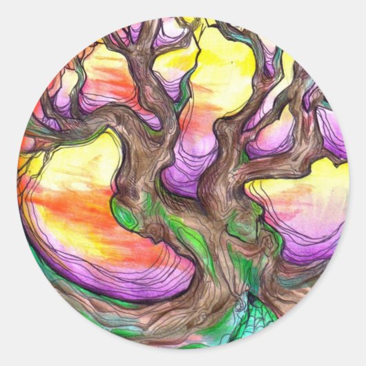 オークの素晴らし長老 ラウンドシール (正面)