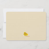 オークの葉とどんぐりの招待状 招待状 (裏面)