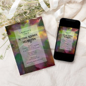 オークの葉とハイドランジアの秋の秋分点のお祝い 招待状