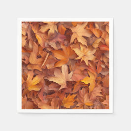 オークの葉のナプキン スタンダードカクテルナプキン