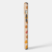 オークの葉の模様 iPhoneケース (左側面)