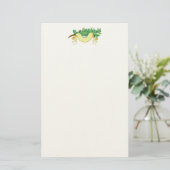 オークの葉離れのと旗 便箋 (スタンド正面)