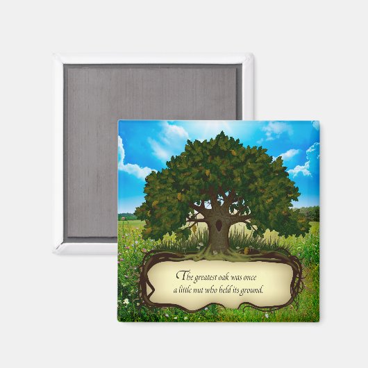 オークもっとも偉大の木は小さな木の実を持っていた… マグネット (正面/裏面)