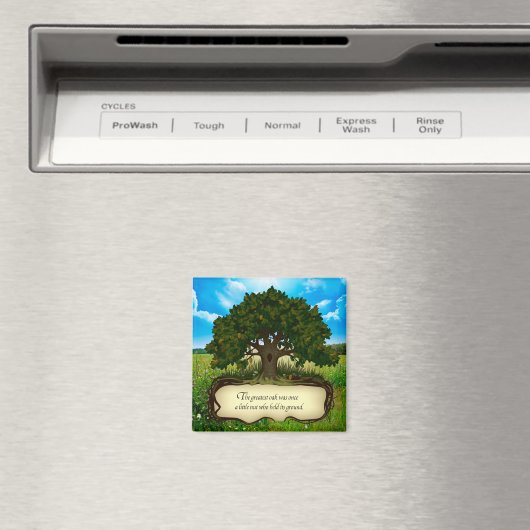 オークもっとも偉大の木は小さな木の実を持っていた… マグネット (インサイチュ (食洗機))