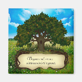 オークもっとも偉大の木は小さな木の実を持っていた… マグネット (正面)