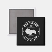 オークアイランドエクスペデントレジャー狩りレトロ謎 マグネット (正面/裏面)