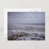 オークアイランドシーショアーズからの挨拶 ポストカード (正面/裏面)