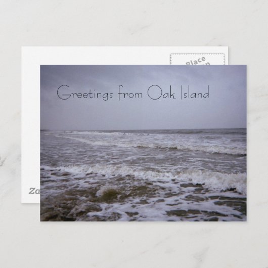 オークアイランドシーショアーズからの挨拶 ポストカード (正面/裏面)